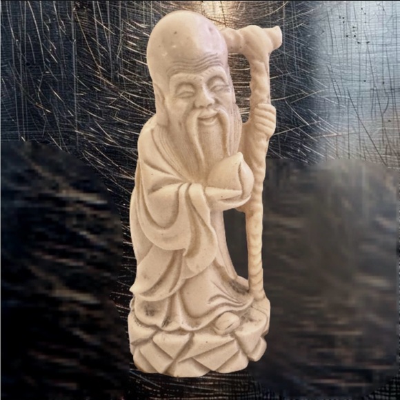 Chinese Gods of Fu Lu Shou figurine - Picture 2 of 12